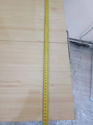 Mesa extensible madera y metal