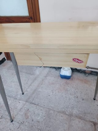Mesa extensible madera y metal