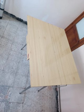 Mesa extensible madera y metal