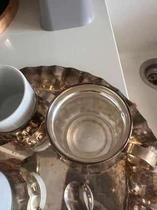Servizio da caffè in silver plata