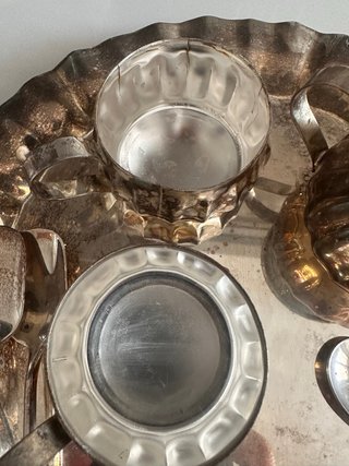 Servizio da caffè in silver plata