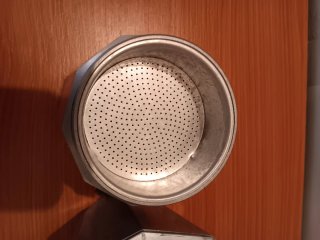 Cafetera italiana grande de aluminio