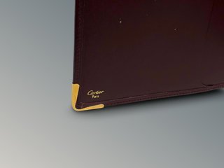 Portadocumentos Cartier Paris Piel Burdeos