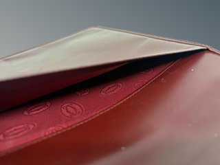 Portadocumentos Cartier Paris Piel Burdeos