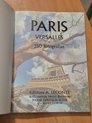 Libro Turismo "París - Versalles" Edición Español