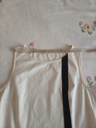 Vestito donna patchwork bianco e nero vintage
