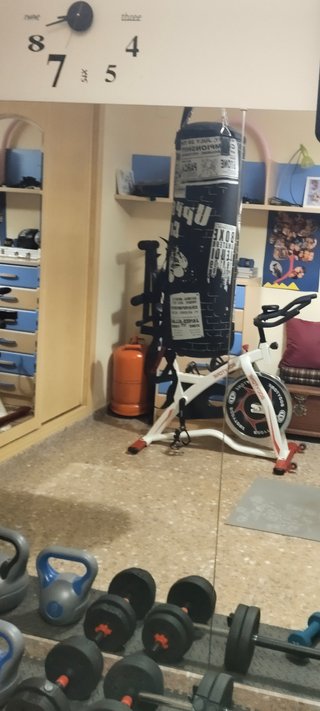 Bici Spinning, Sacco Boxe, Manubri e Pesi