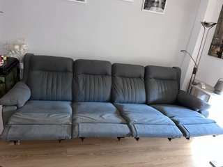 Sofá Relax 4 Plazas Eléctrico Gris