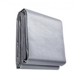 Tarp Impermeable 487.7 x 609.6 cm, Cubierta de Tarp de Plástico Poliéster 0.25 mm, Lona Exterior Multiusos Resistente al Desgarro, UV y Temperatura con Alta Durabilidad y Ojetes Reforzados (Plata/...