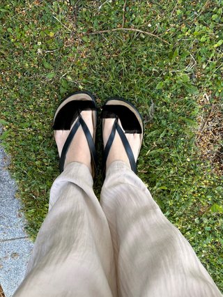 Sandalias Mango Piel Negras Talla 40