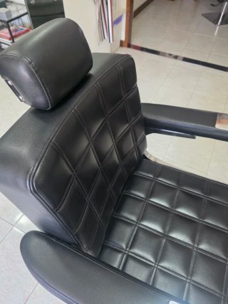 Sillón de peluquería cromado