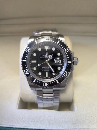 Reloj Rolex Negro y Plateado