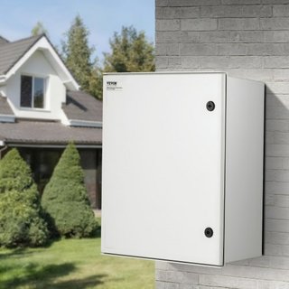 Caja Eléctrica de Fibra de Vidrio NEMA 4X, 60x50x23 cm, Enclosure de Acero NEMA, IP66 a Prueba de Agua y Polvo, Caja de Conexiones Eléctrica para Uso Interior/Exterior, con Placa de Montaje