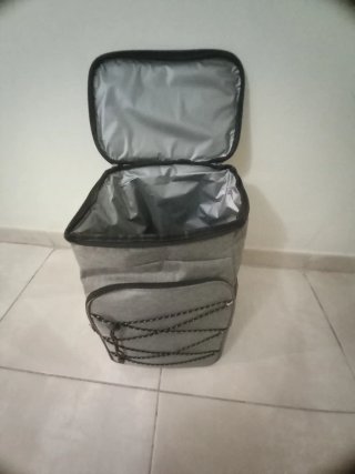 Mochila camping aire libre gris