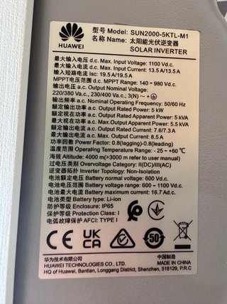 Inversor Solar Huawei SUN2000-5KTL-M1