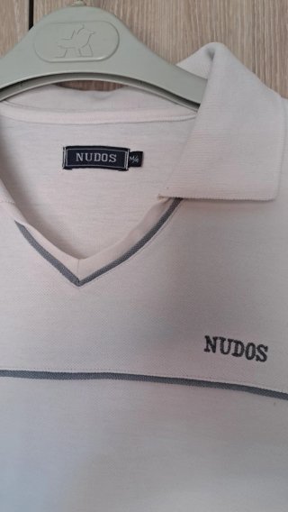 Polo NUDOS blanco talla M