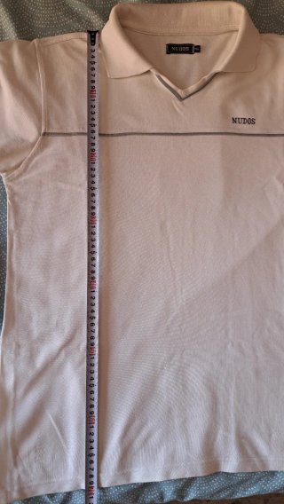Polo NUDOS blanco talla M