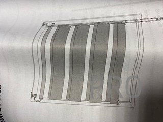 Tenda a rullo a doppia anta