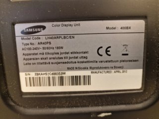 Monitor Samsung 40 Negro