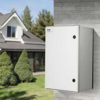 Caja Eléctrica de Fibra de Vidrio NEMA 4X, 60x40x23 cm, Enclosure de Acero NEMA, IP66 a Prueba de Agua y Polvo, Caja de Conexiones Eléctrica para Interior/Exterior, con Placa de Montaje