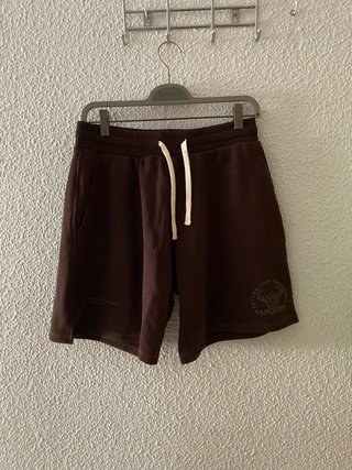 Pantalones cortos deportivos marrones Bershka