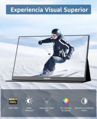 Monitor Portátil Yodoit 15.6 Full HD HDR