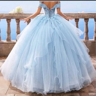 Vestido de fiesta azul
