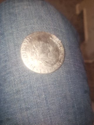 Moneda Plata 1811 Hispaniarum Rex