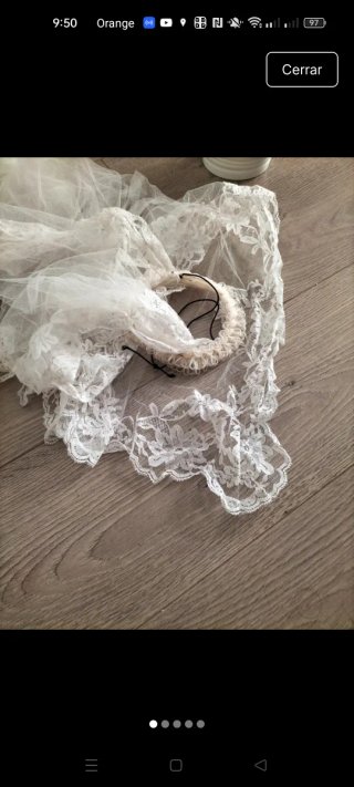 Velo de novia de encaje
