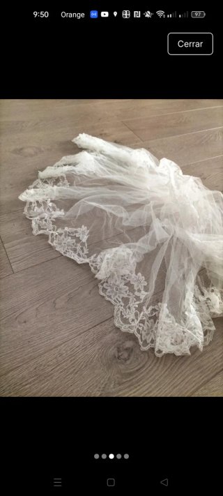 Velo de novia de encaje