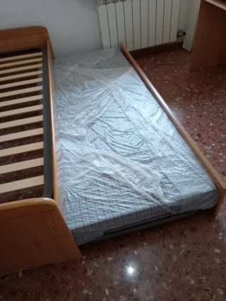 Cama nido doble madera y metal