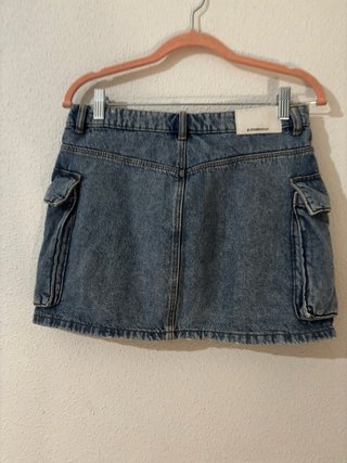 Falda vaquera cargo Stradivarius Talla S