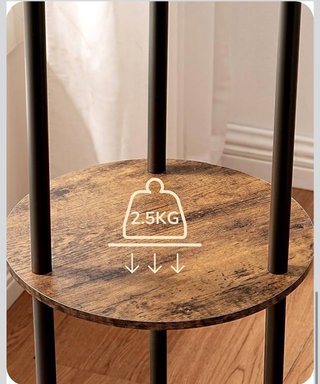 Lampada da terra vintage con ripiani