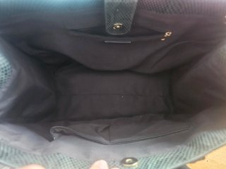 Bolso Rue Madam Paris Negro Piel Serpiente