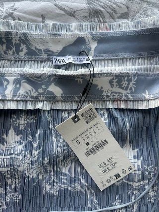 Falda larga plisada Zara Estilo Japonés Talla S