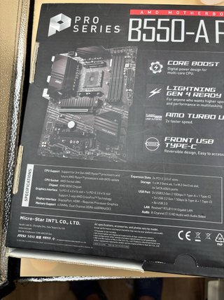 MSI B550-A Pro AMD AM4 DDR4