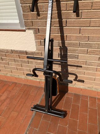 Bicicleta Estática Total Crunch con Mancuernas