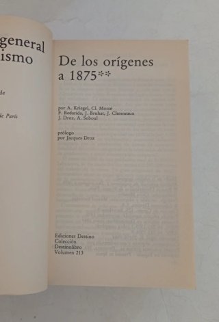Libro historia general del socialismo 1875-1918