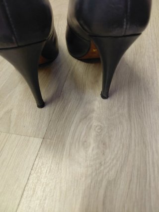 Scarpe in pelleMassimo Dutti blu tacco