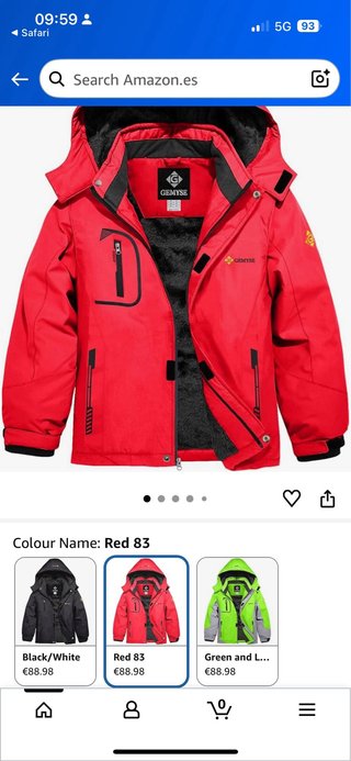 Chaqueta de esquí. Talla S mujer/Talla L niña.