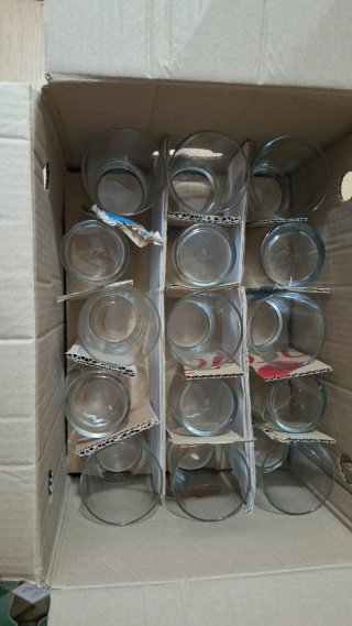 Vasos de sidra de cristal