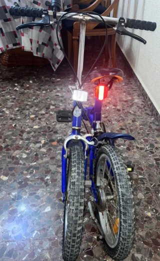 Bicicleta Plegable Azul