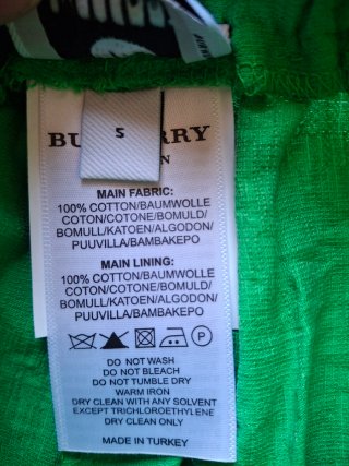 Conjunto Burberry Mujer Talla S Verde Nuevo