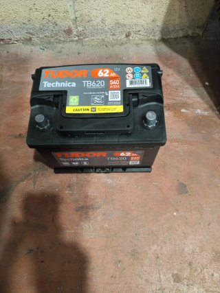 Batería Tudor Technica TB620 62Ah 540A
