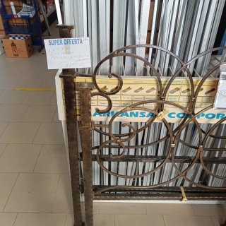 Letto singolo ferro battuto