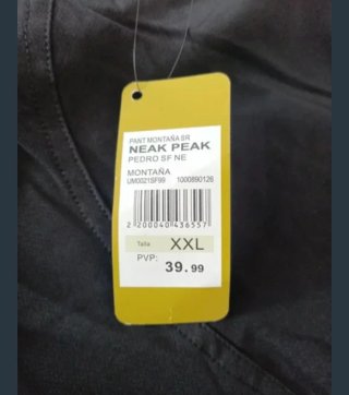 Pantalón Neak Peak per escursionismo e trekking, nuovo, colore nero