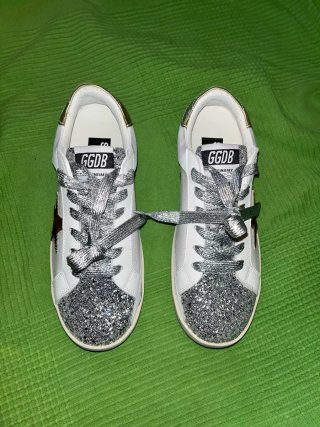 Golden Goose Superstar Plata y Blanco