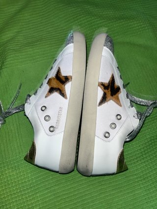 Golden Goose Superstar Plata y Blanco