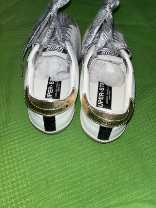 Golden Goose Superstar Plata y Blanco