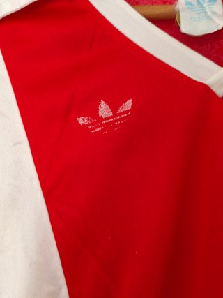 Camiseta Adidas Trebol Vintage 70s Roja/Blanca